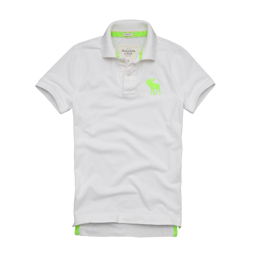 Abercrombie Fitch Hombres Polo Corto Remera AF7093
